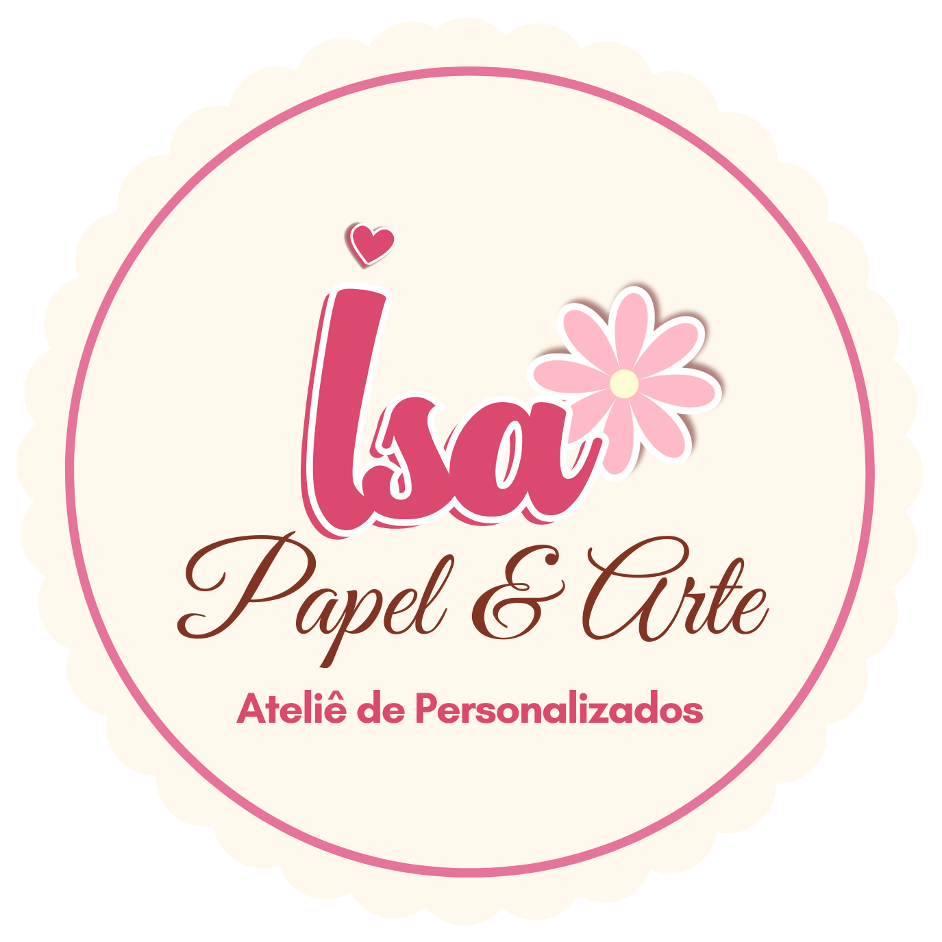 Logo Isa Papel & Arte - Ateliê de Personalizados